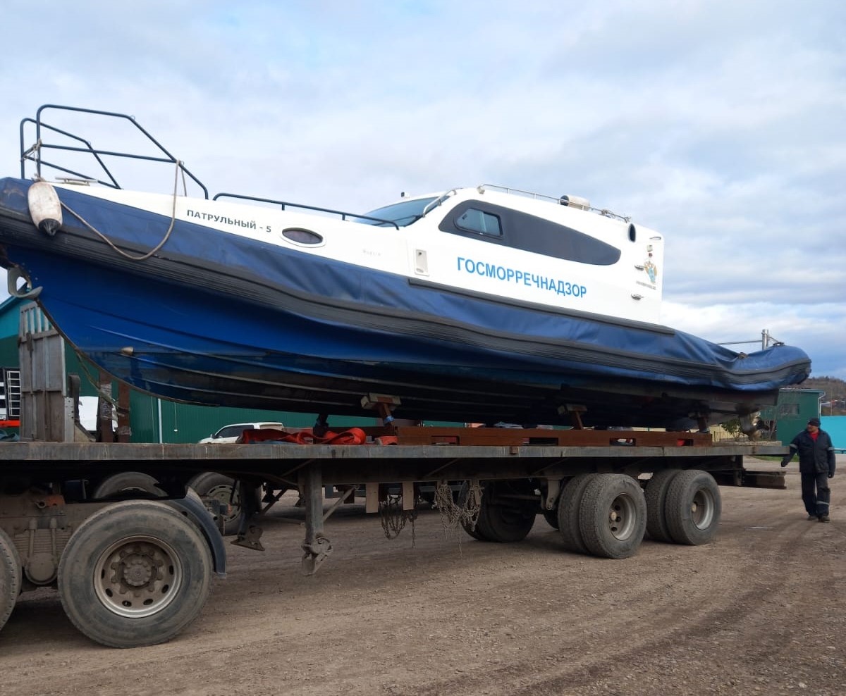 Вывод из эксплуатации теплохода «Патрульный-5» в связи с окончанием навигации 2025 года